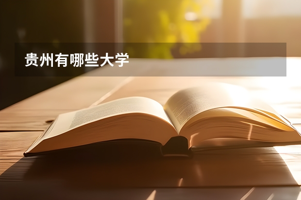 贵州有哪些大学