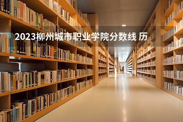 2023柳州城市职业学院分数线 历年柳州城市职业学院分数线