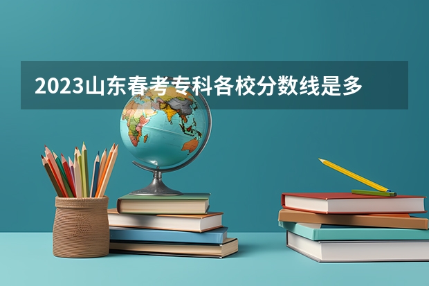 2023山东春考专科各校分数线是多少？