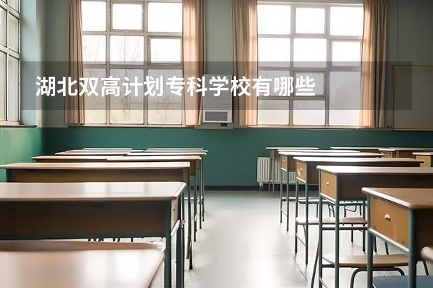 湖北双高计划专科学校有哪些