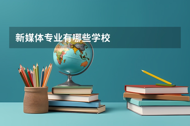 新媒体专业有哪些学校