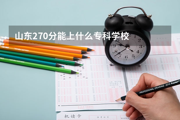 山东270分能上什么专科学校