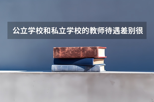 公立学校和私立学校的教师待遇差别很大吗?