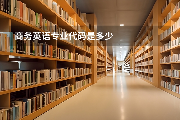 商务英语专业代码是多少