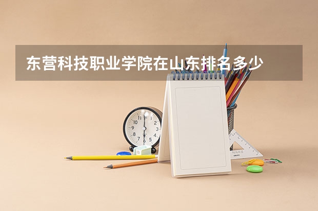 东营科技职业学院在山东排名多少