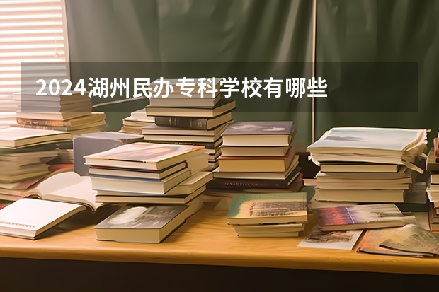 2024湖州民办专科学校有哪些