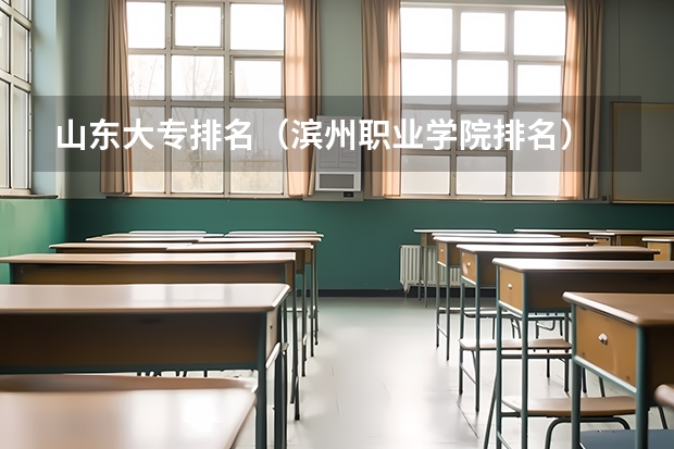山东大专排名（滨州职业学院排名）