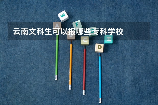 云南文科生可以报哪些专科学校