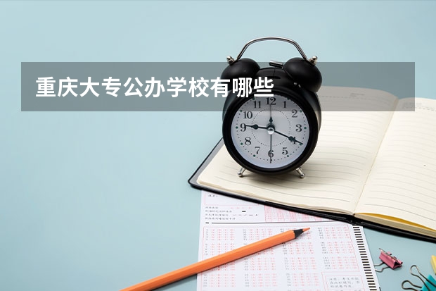 重庆大专公办学校有哪些