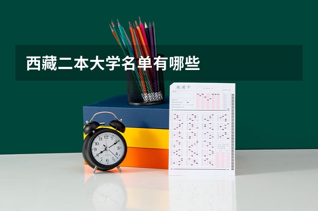 西藏二本大学名单有哪些