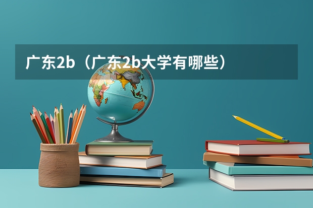 广东2b(广东2b大学有哪些)