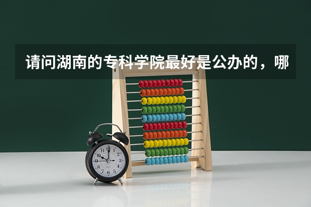 请问湖南的专科学院最好是公办的，哪个专科学院的软件工程或者计算机专业好点，最好给出排名。
