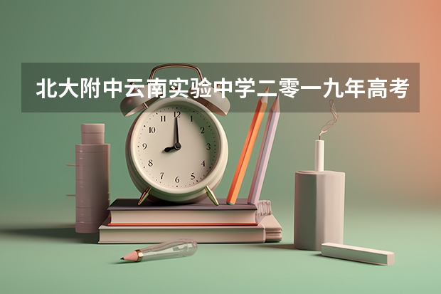 北大附中云南实验中学二零一九年高考成绩如何？