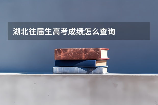 湖北往届生高考成绩怎么查询