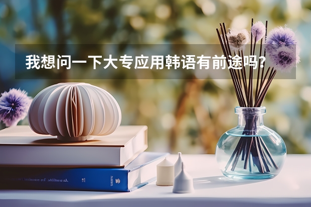 我想问一下大专应用韩语有前途吗？