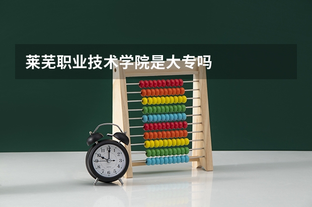 莱芜职业技术学院是大专吗